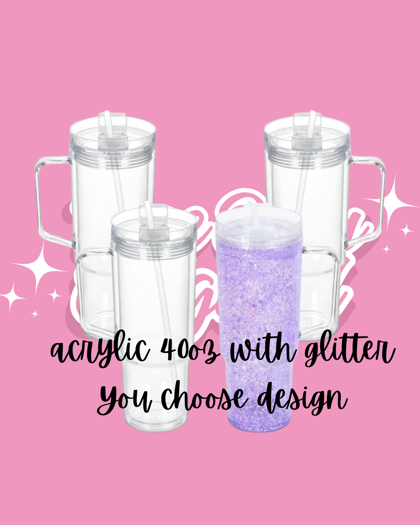 40 oz Acrylic Snowglobe- Pick your design