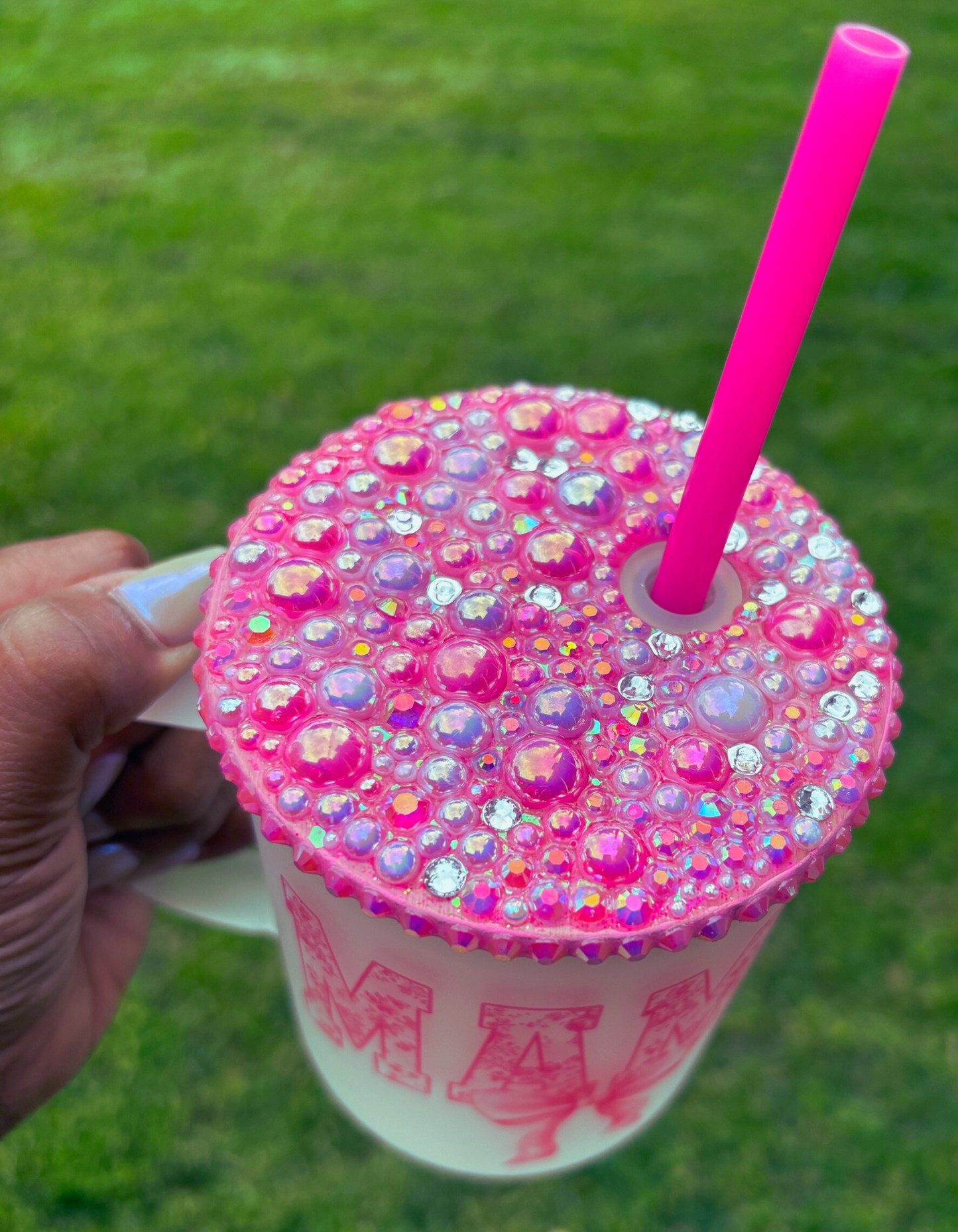 Mama mug with blinged out Lid