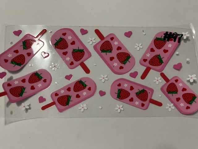 Strawberry popsicle