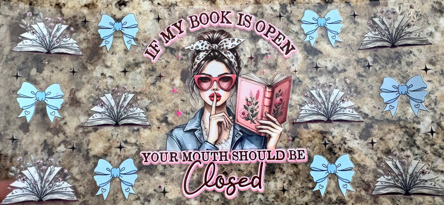 If my book is open