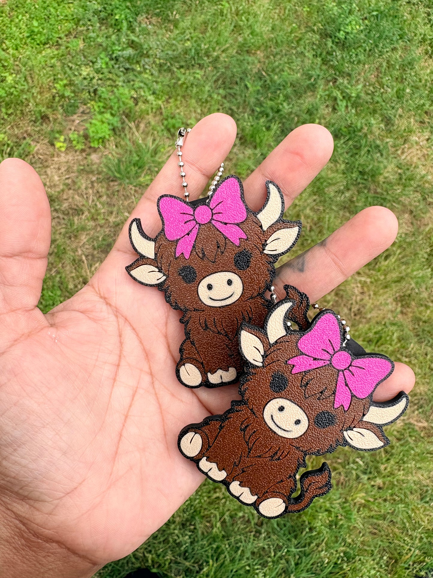 Highland Cow Can Opener Keychain