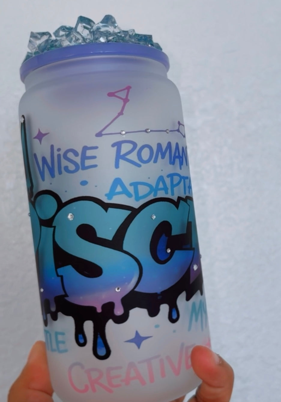 Zodiac Sign Glass Cup for hot and cold drinks