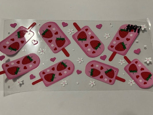 Strawberry popsicle