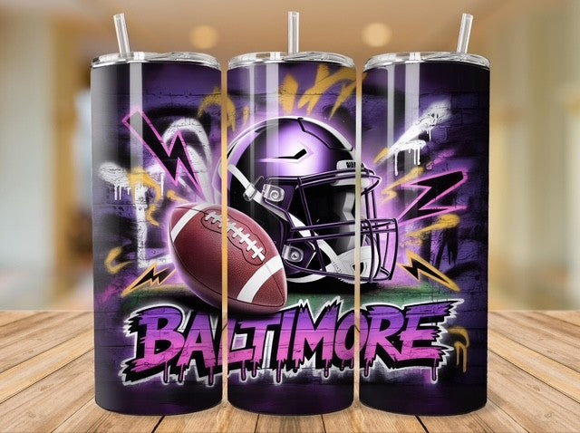Football Graffiti Tumblers