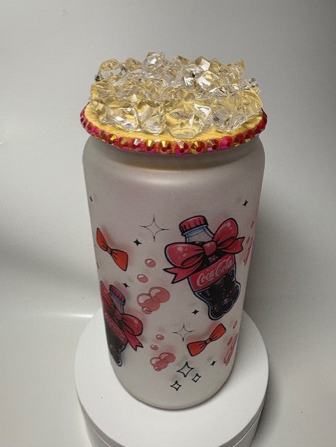 Coke Soda cup with ice topper
