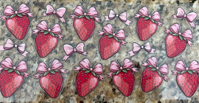 Strawberries with bow