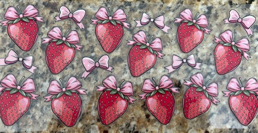 Strawberries with bow