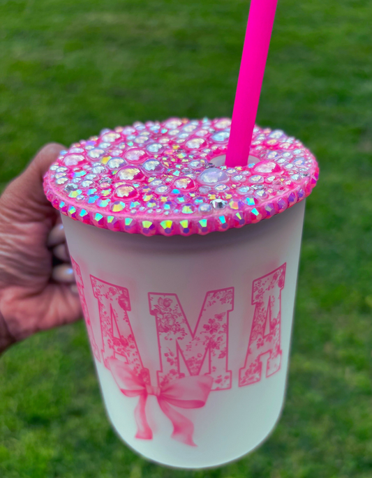 Mama mug with blinged out Lid